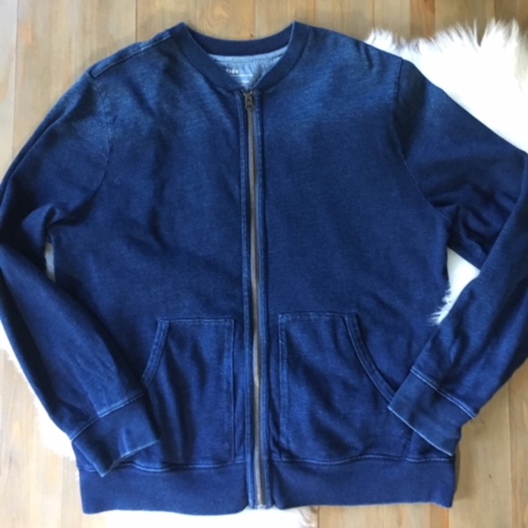 Gap Other - GAP INDIGO Men's Zip Front Cardigan Jacket XXL EUC